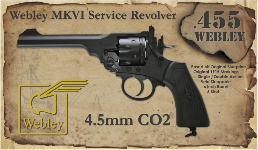 Webley MKVI Service Revolver 4.5mm CO2