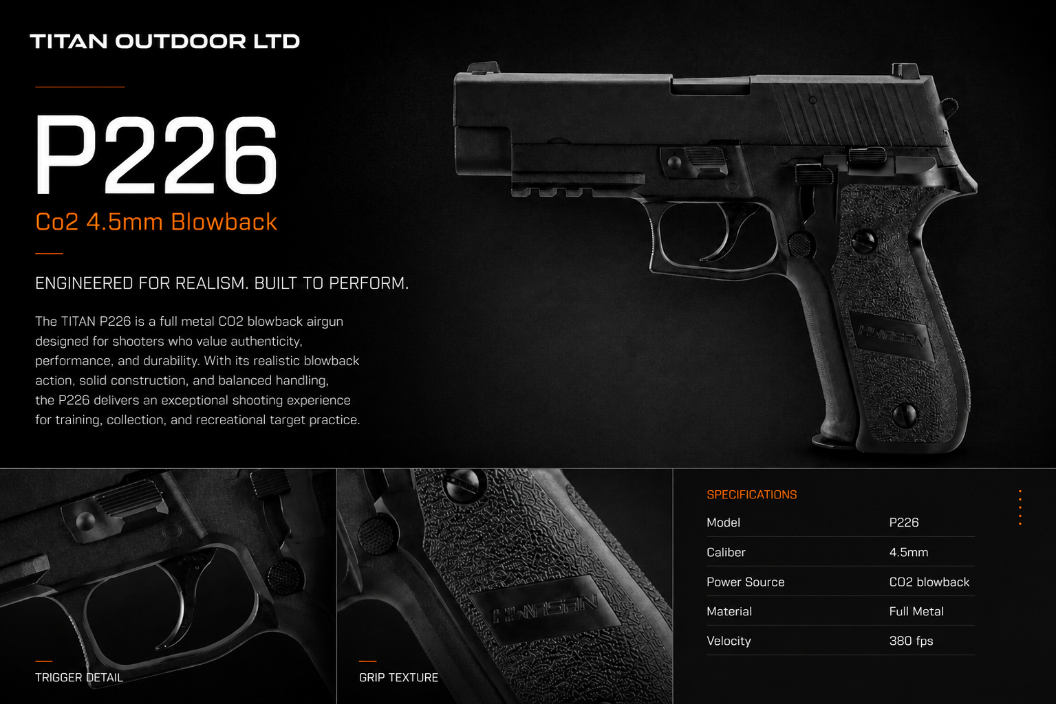 226 — CO2 Blowback 4.5mm