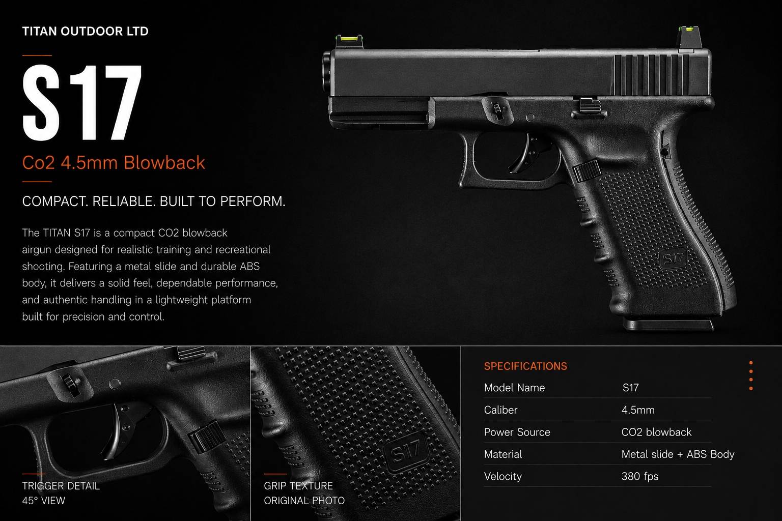S17 — CO2 Blowback 4.5mm
