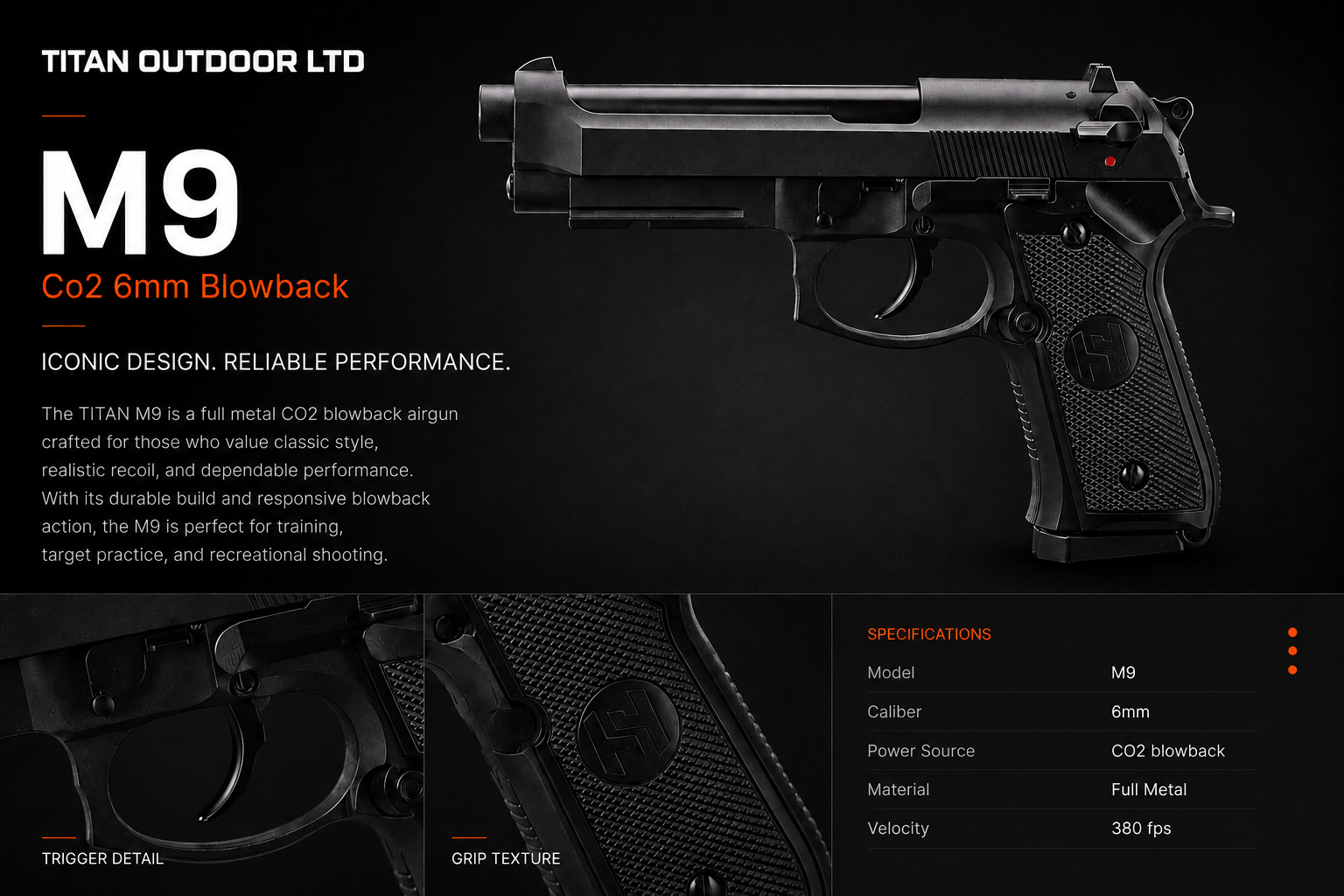 M9 — CO2 Blowback 6mm