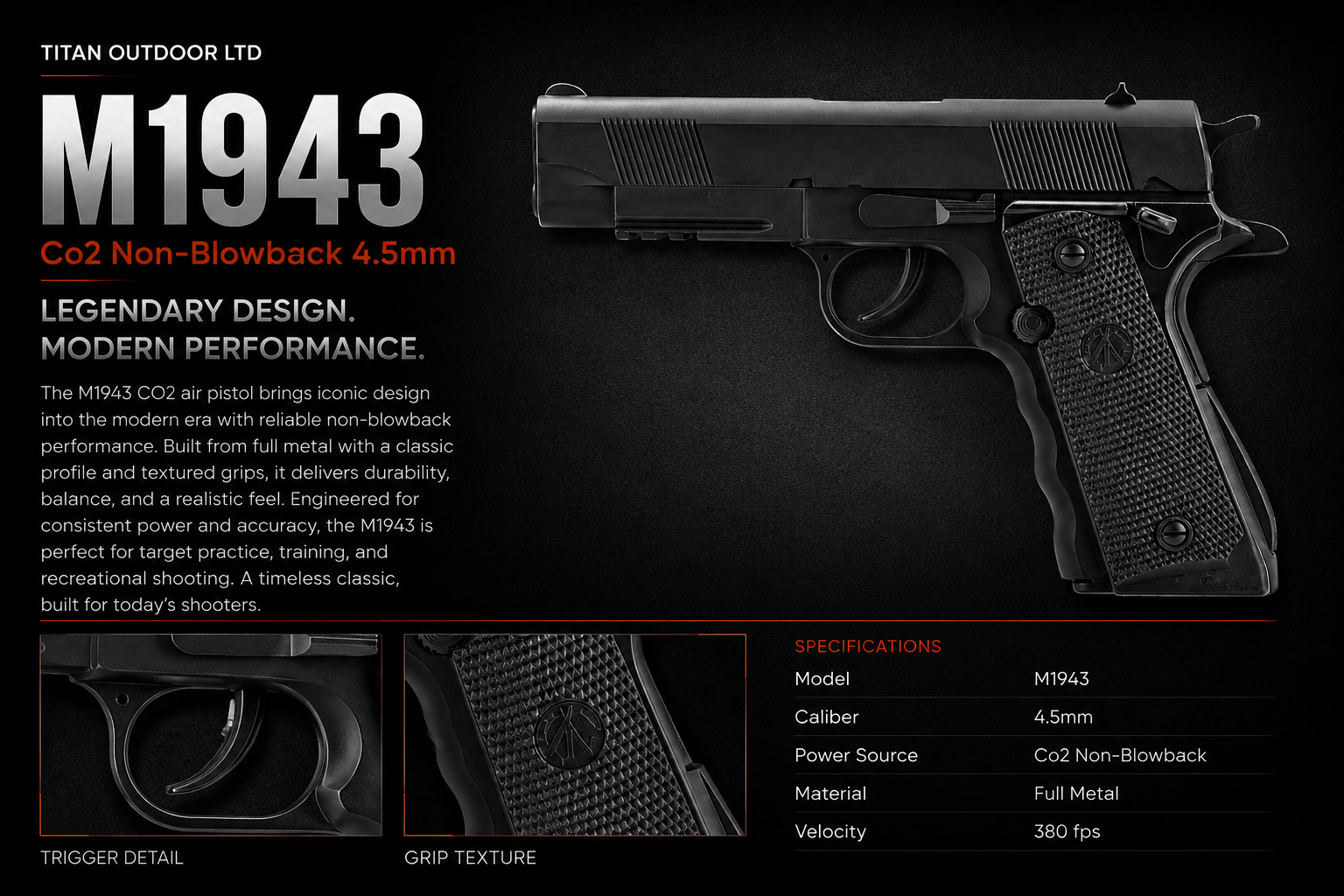 M1943 — CO2 Non-Blowback 4.5mm