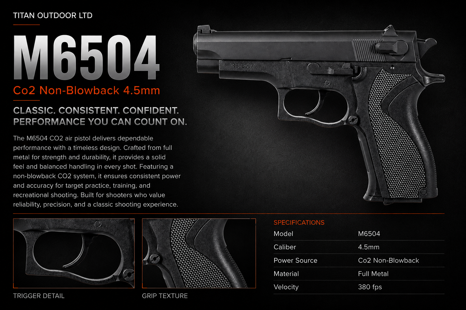 M6504 — CO2 Non-Blowback 4.5mm