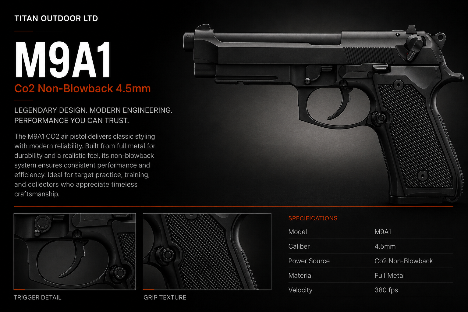 M9A1 — CO2 Non-Blowback 4.5mm