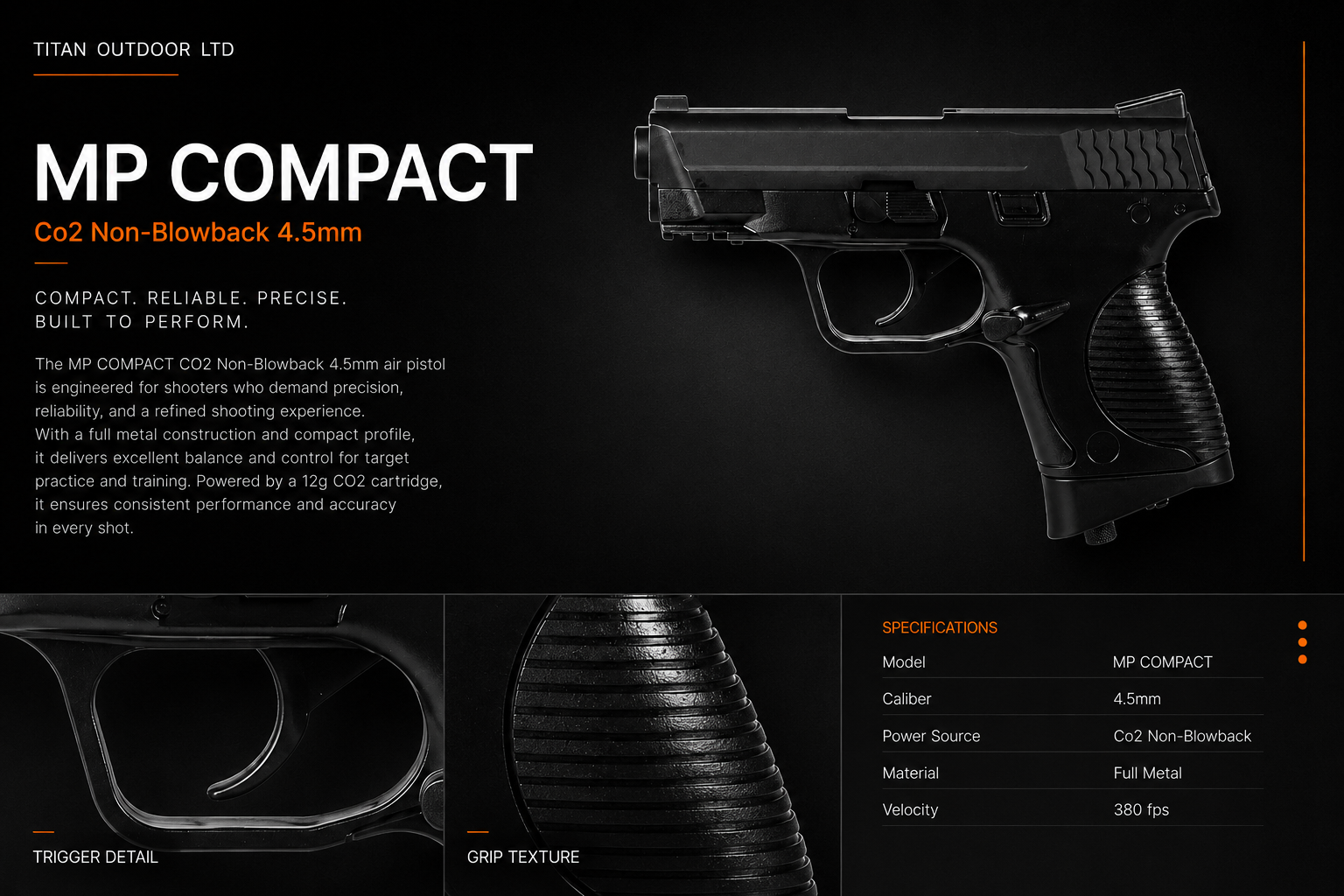 MP Compact — CO2 Non-Blowback 4.5mm