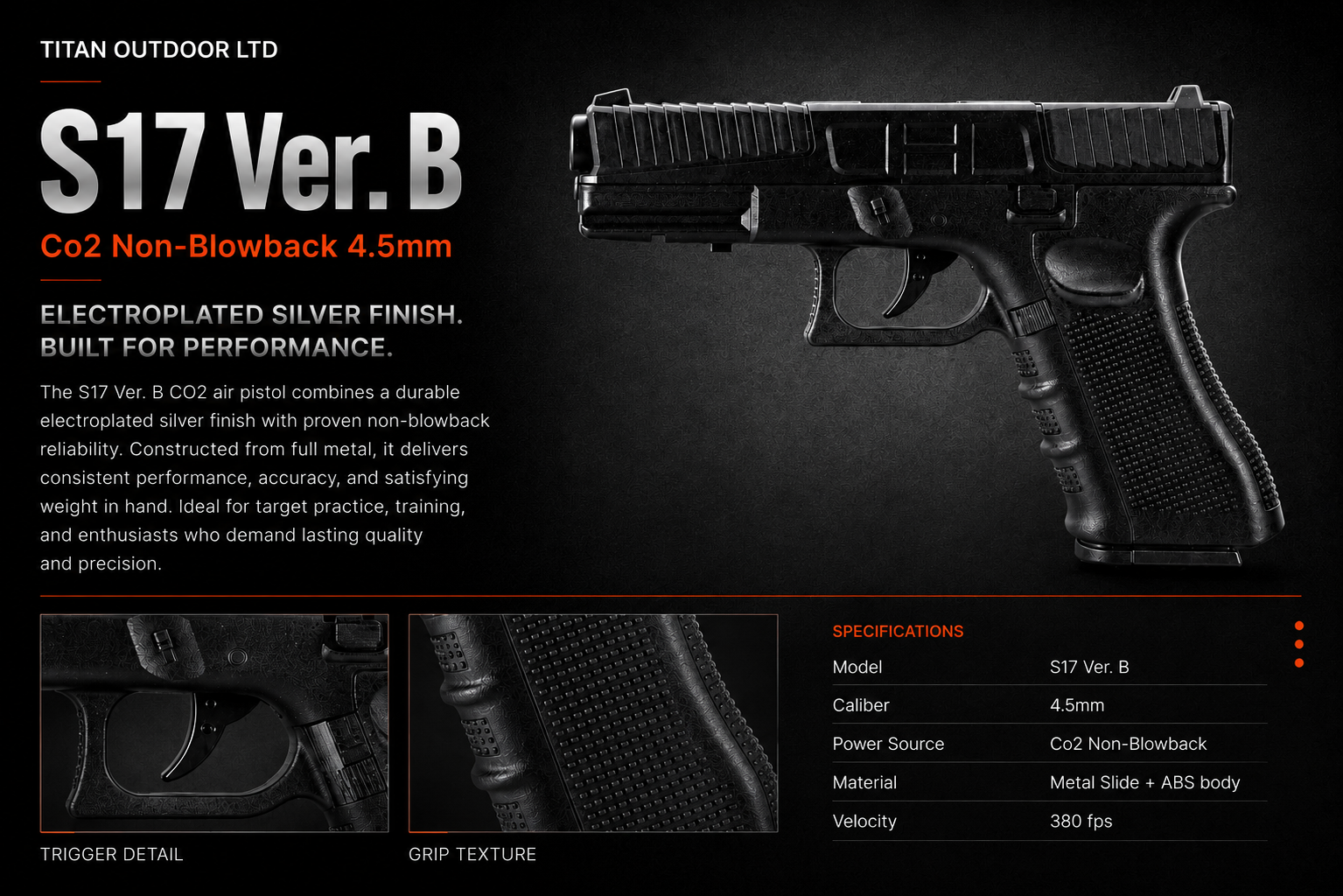 S17 Ver. B — CO2 Non-Blowback 4.5mm