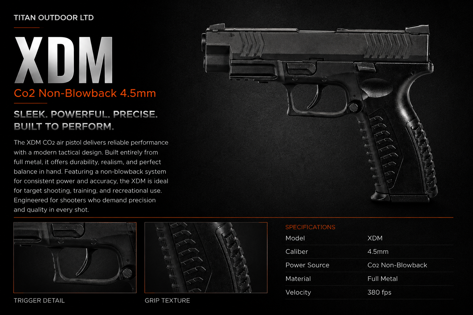 XDM — CO2 Non-Blowback 4.5mm