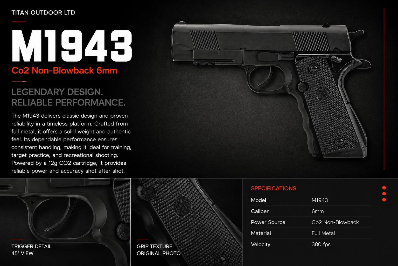 M1943 — CO2 Non-Blowback 6mm