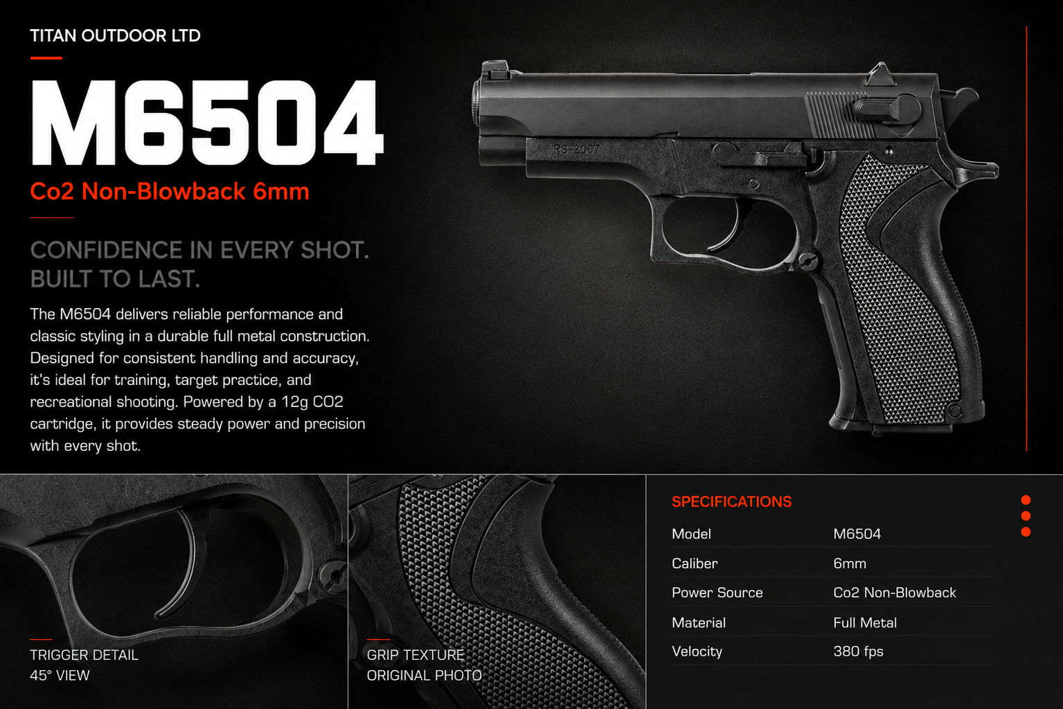 M6504 — CO2 Non-Blowback 6mm