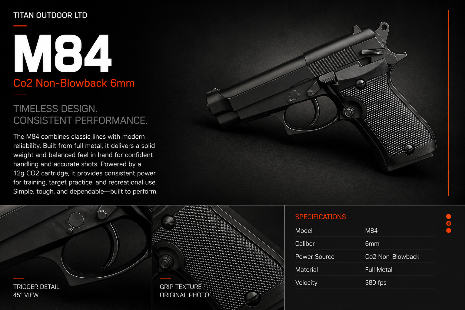 M84 — CO2 Non-Blowback 6mm