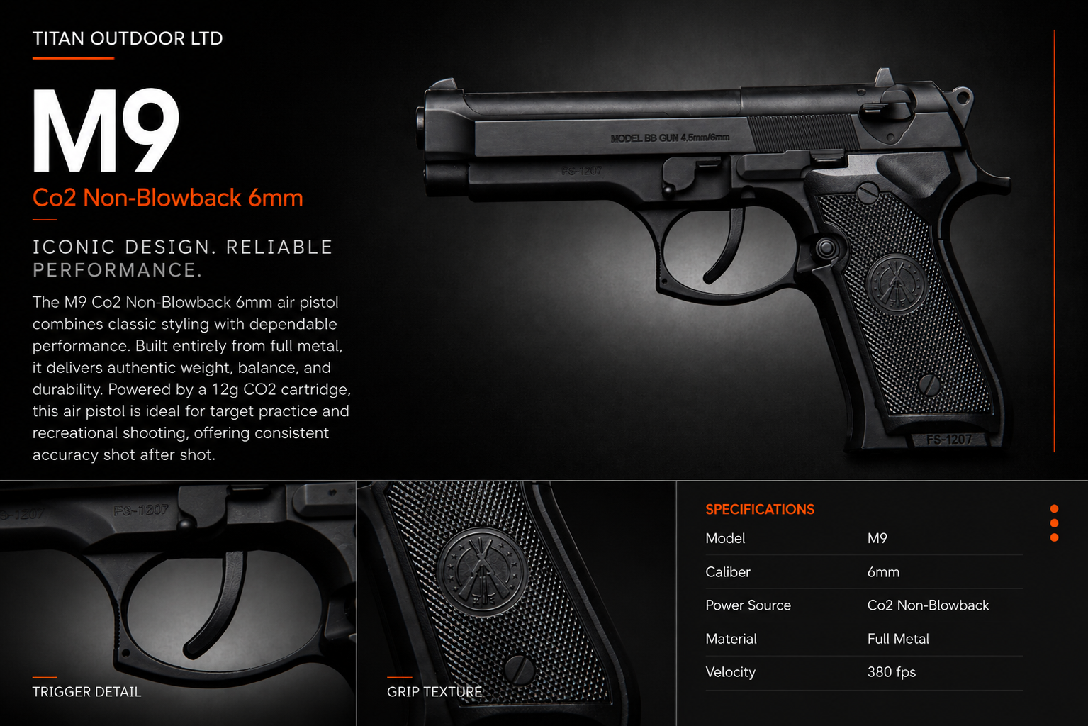 M9 — CO2 Non-Blowback 6mm