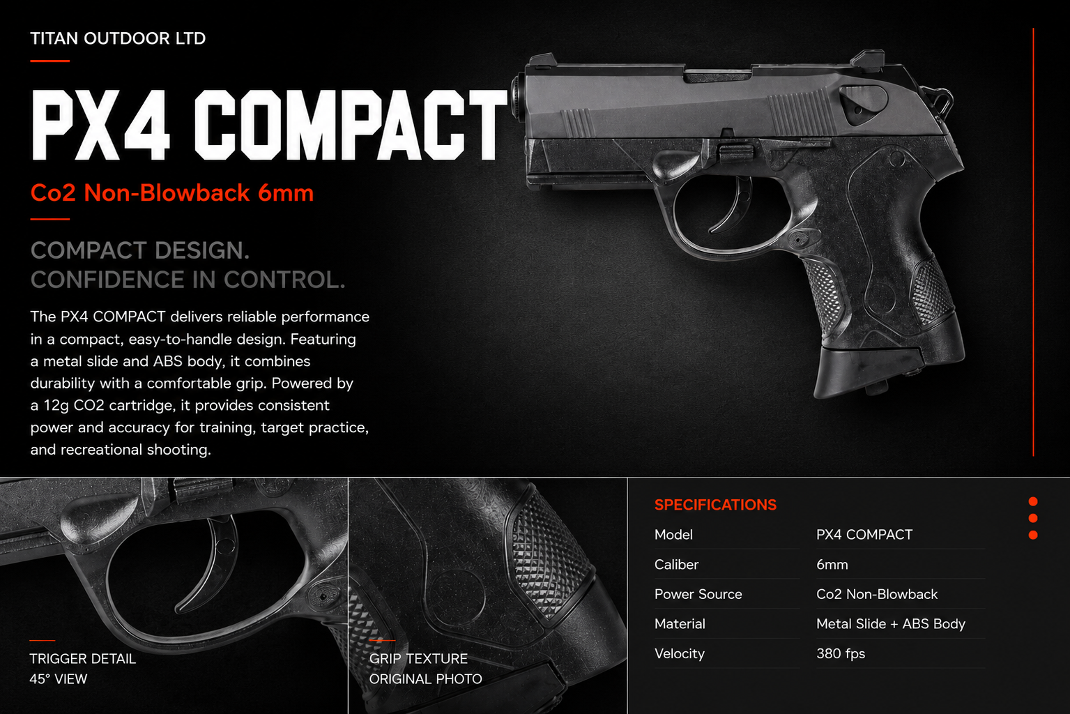 PX4 Compact — CO2 Non-Blowback 6mm