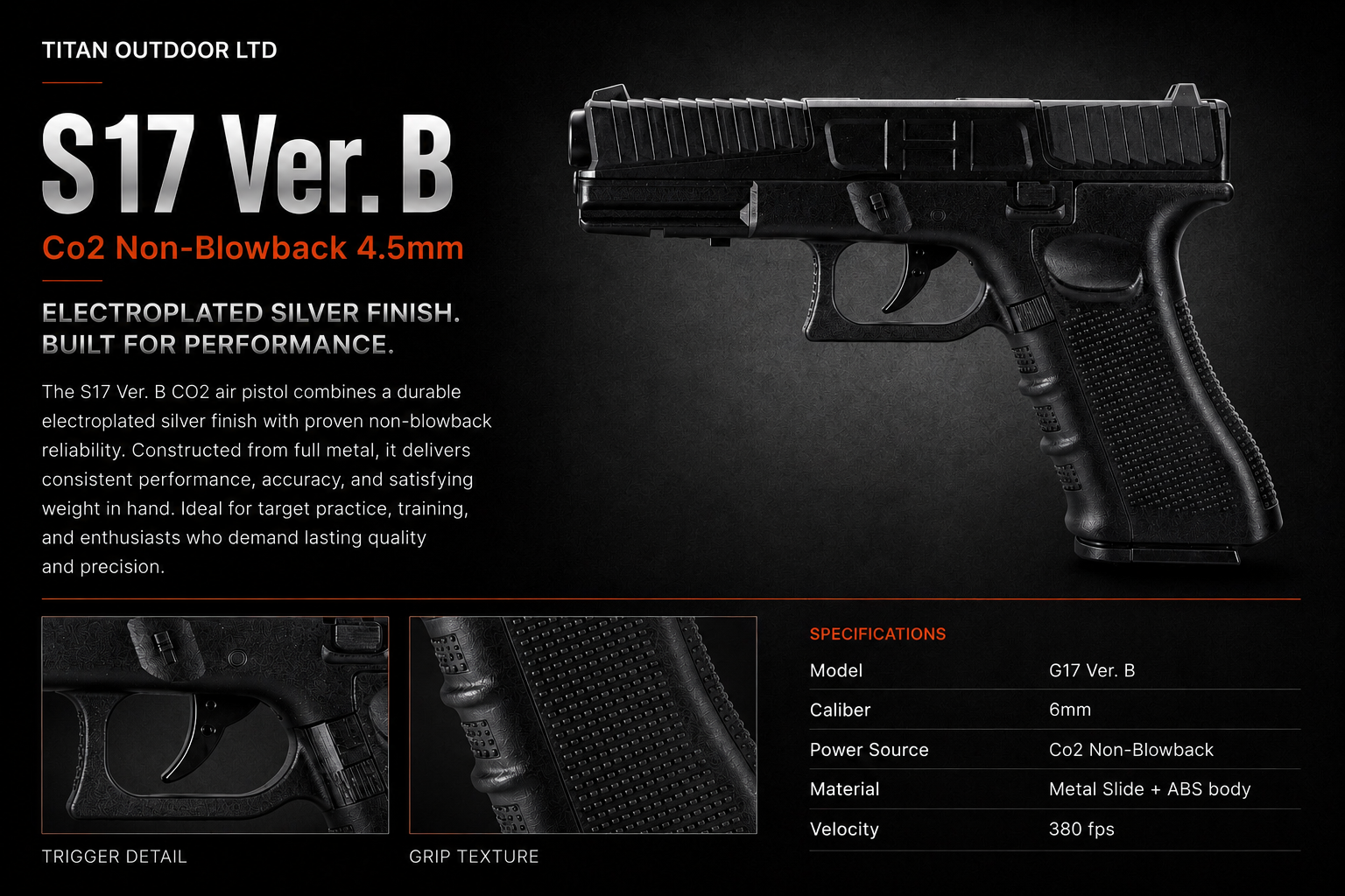 S17 Ver. B — CO2 Non-Blowback 6mm