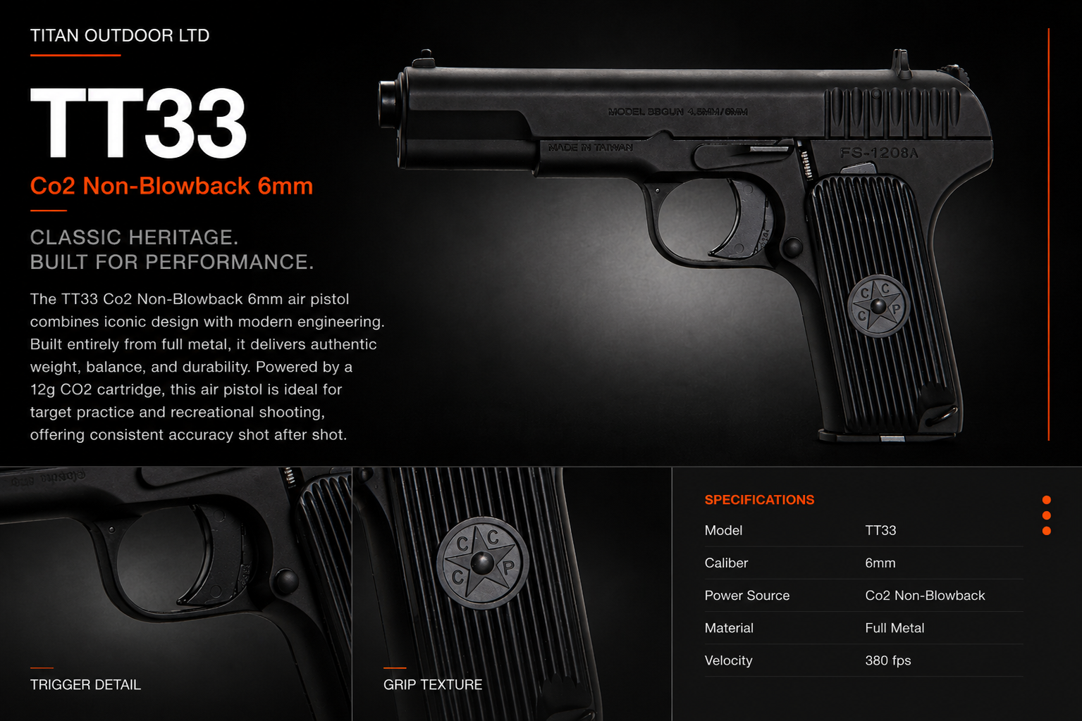 TT33 — CO2 Non-Blowback 6mm